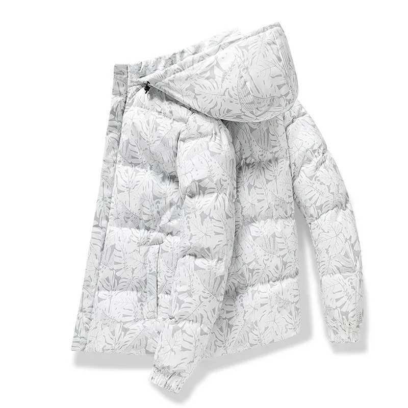 Mens coat winter cotton padded jacket with hood warm camouflage thickened and down cotton padded jacket Z251024