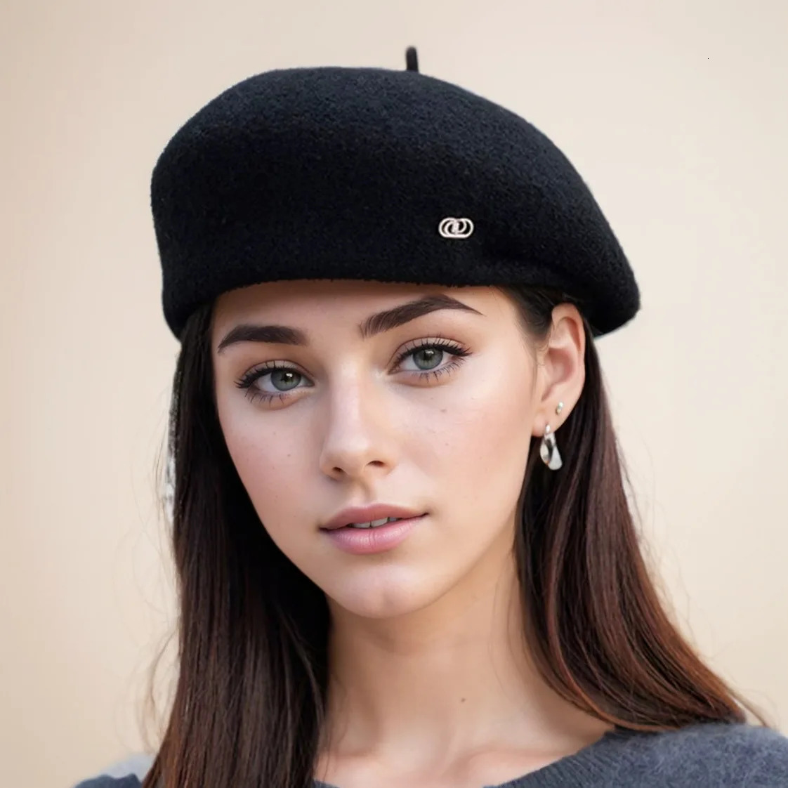 Threedimensional Shaping Beret Wool Octagonal Hat Make Face Look Smaller Retro Painter Hats for Woman Berets Caps for Women 251023