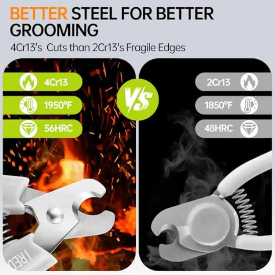 UltraSharp 4CR13 Stainless Steel Dog Nail Clippers and Trimmers with Nail File for Small Medium and Large Breeds Pet Grooming T Z20251024