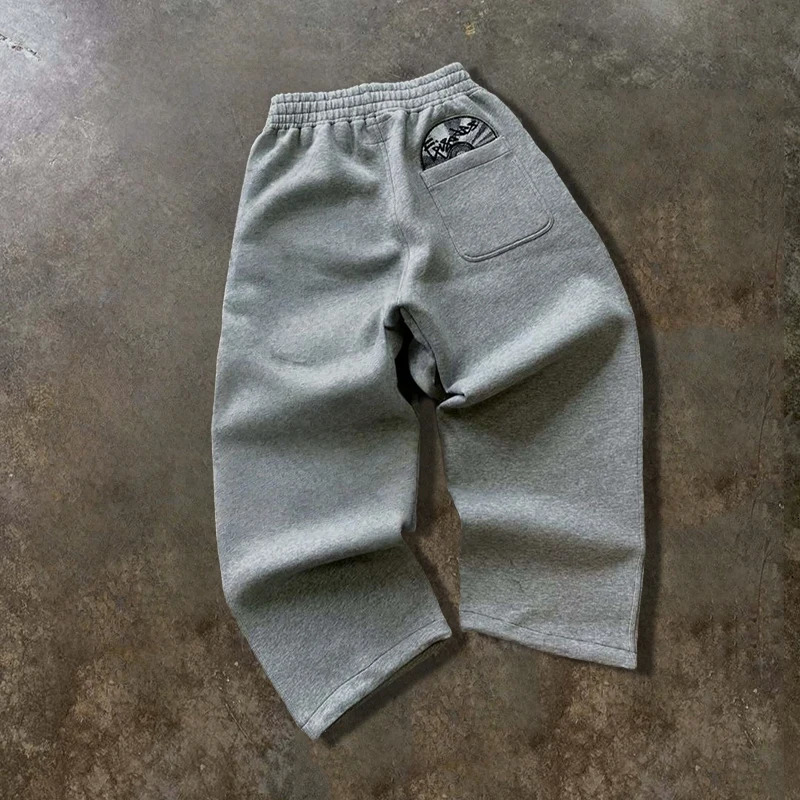 Fashionable Street Style Embroidered Sweatpants Autumn Winter Casual Pants Versatile Personality Couples Pan 251020