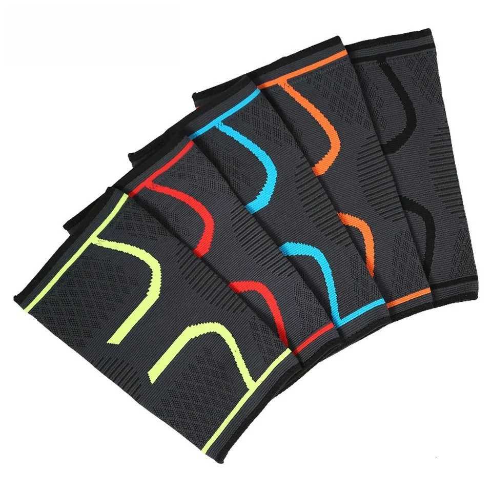 1PCS Elastic Nylon Sport Compression Knee Pad Sleeve for Fitness Running Cycling Basketball Knee Support BracesW251024