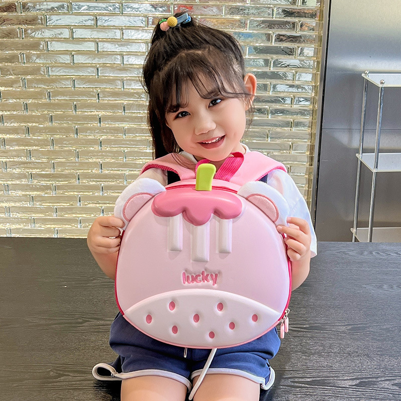 New fashion designer children's backpack cute kindergarten backpack girl boy lightweight eggshell bag