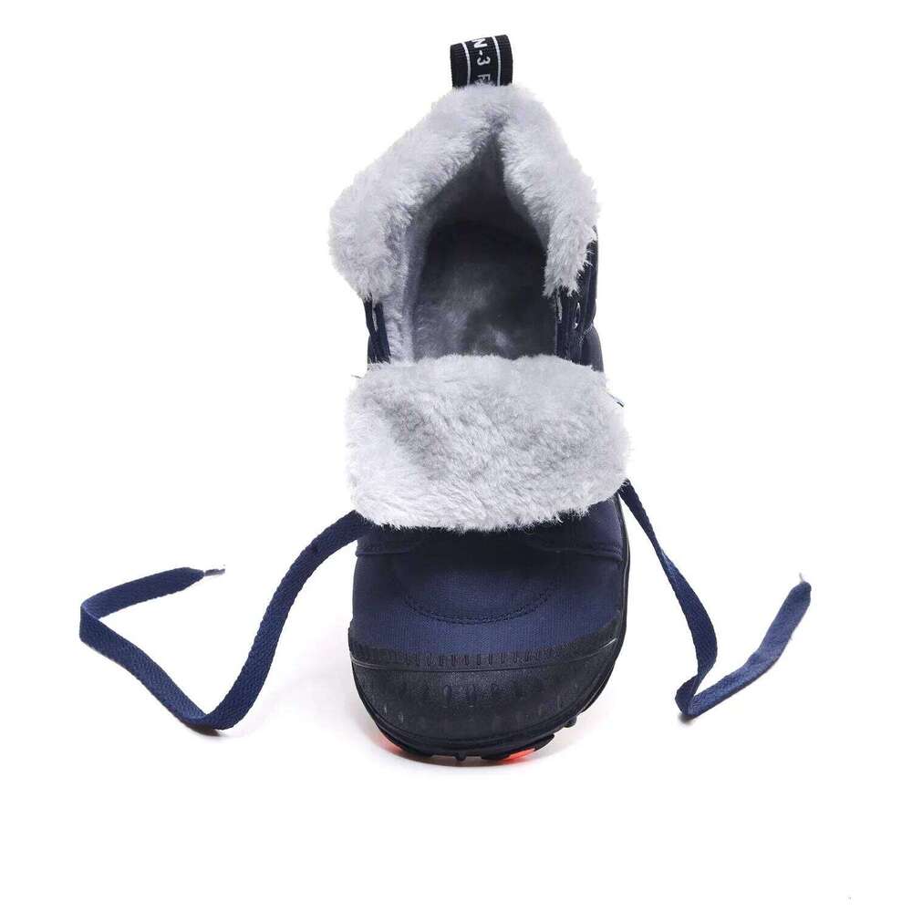 New Kids Hiking Shoes Non-Slip Boys Winter Sneakers Warm Plus Fur Teenagers Sport Trekking Shoe For Girls High Top Boots
