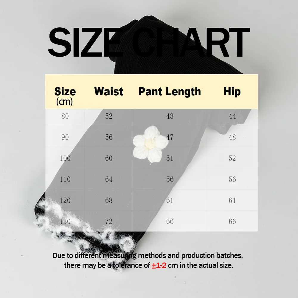 Baby Girls Thermal Leggings Spring Autumn Winter Kids Lace Flower Cute Simplicity Tight Warm Trousers Children Skinny PantsT251024