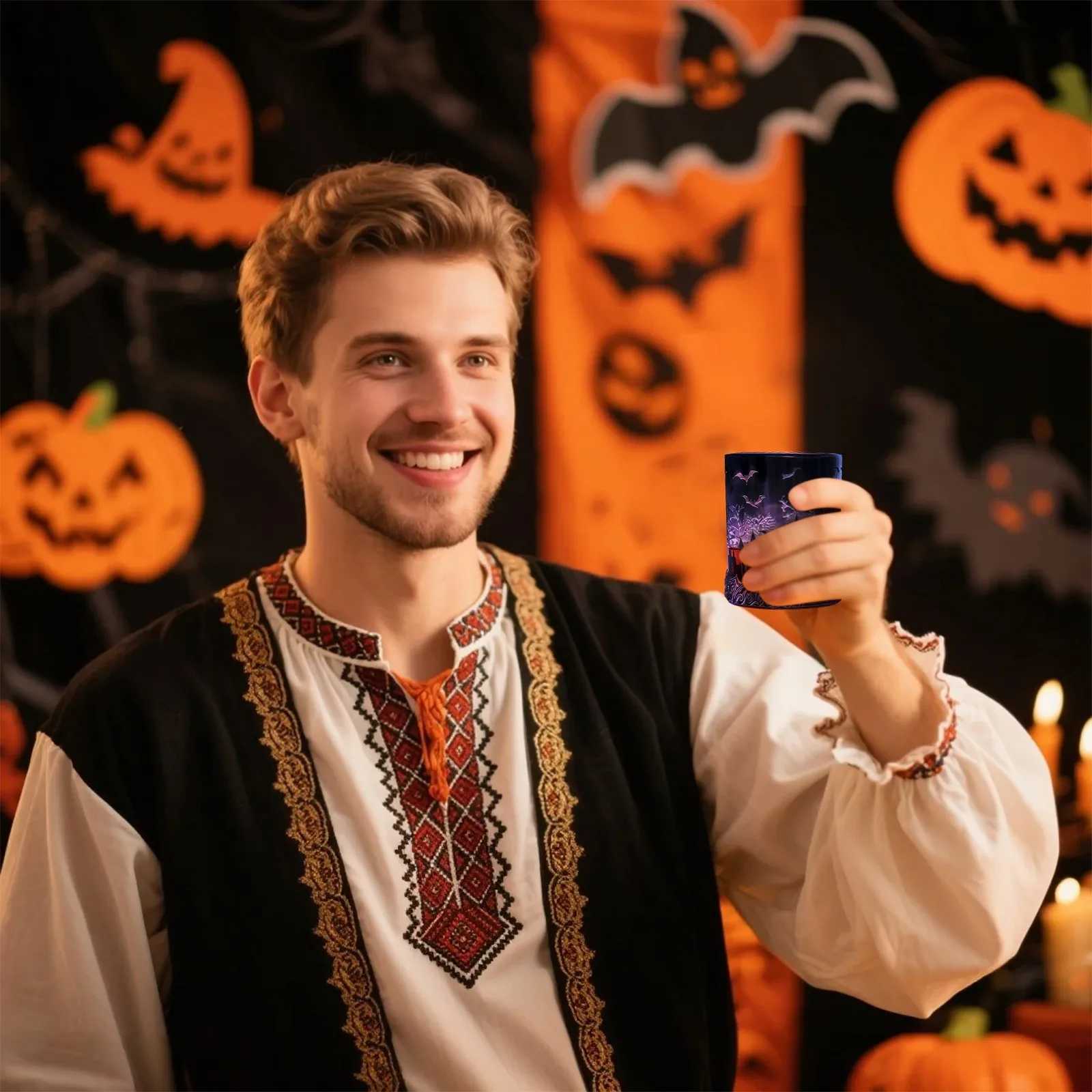 Halloween Theme Whiskey Bottle Wine Gothic Exquisite Beautif Whiskey Bottle Wine Decanter for Bar Decor Collectors Gift Y251024