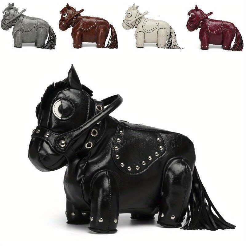 Wo 'S Fashion Pony Personality Creative Cute Style Shoulder Handbag