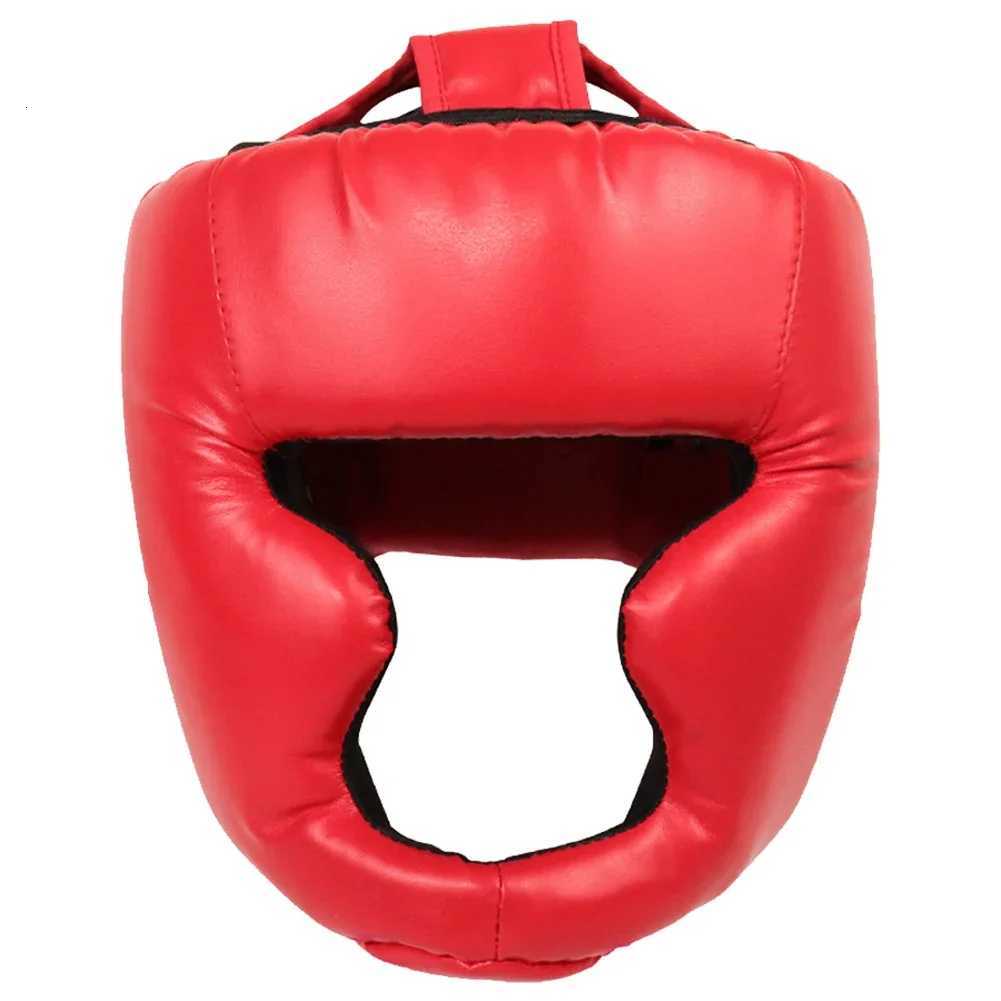 FullCovered Thickened Boxing Helmet Karate Muay Thai Training Head Protector Training Sparring Safety Head Guard for Adult Kids Y251023