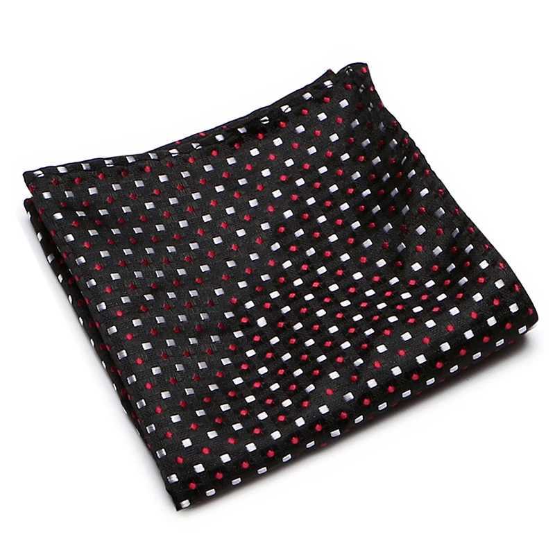 Hot s 20 New Design Silk Handkerchief Solid Men Black Abraham Lincolns birtay Fit Wedding Pocket Square Y251024