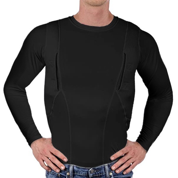2025 Unisex Hidden Gun Holster Tactical High Elastic Long Sleeve T-Shirt
