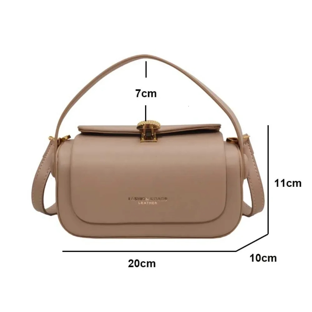 Classic Black Shoulder Bag Womens Versatile Retro Crossbody Square Bags 2024 Large Capacity Textured Leather Flap Handbags 251023