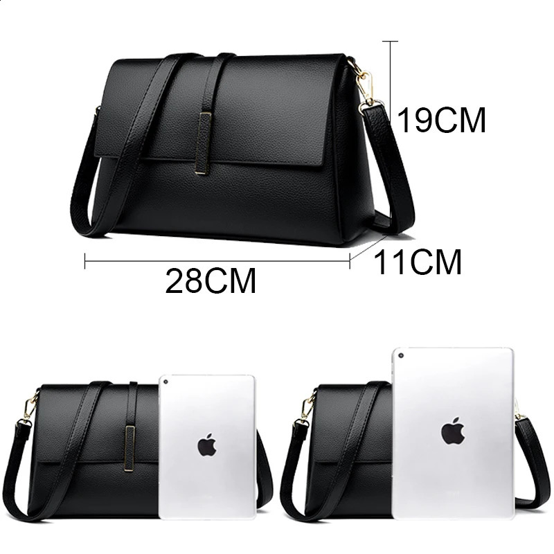 Soft Leather Shoulder Crossbody Bags for Women 2023 Fashion Purses and Handbags Ladies Messenger Bag Sac 251018