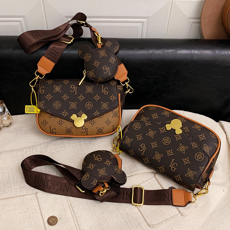 Free shipping Multi-Style Designer Patterned Crossbody Bags with Cartoon Decoration Daily Occasion Wear Fashion Stylish Versatile Trendy Handbags