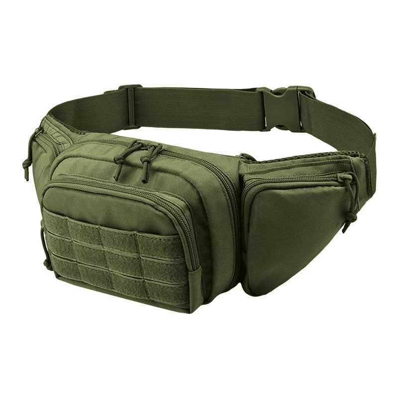 Tactical Waist Bag Gun Holster Military Fanny Pack Sling Shoulder Bag Outdoor Chest Assault Pack Concealed Pistol Carry HolsterL251024