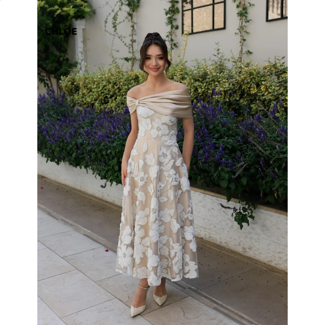 Custom Made Evening Dresses Woman Elegant Party Dresses Woman Line A Elegant Long Dress Off the Shoulders Sleeveless 251023