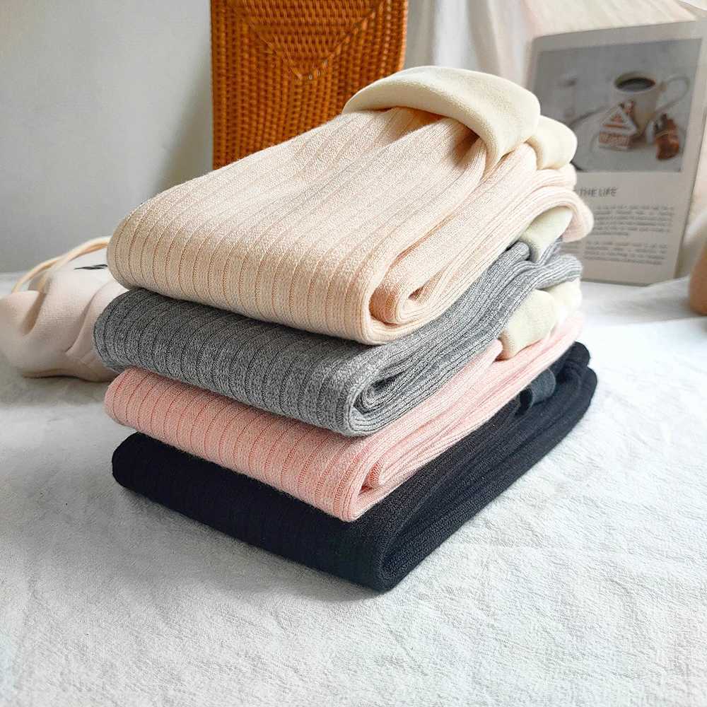 Autumn Winter Cashmere Warm Legging For Girls Slim Pants Kids Plus Velvet Trousers Girls Pant Childrens ClothesT251024