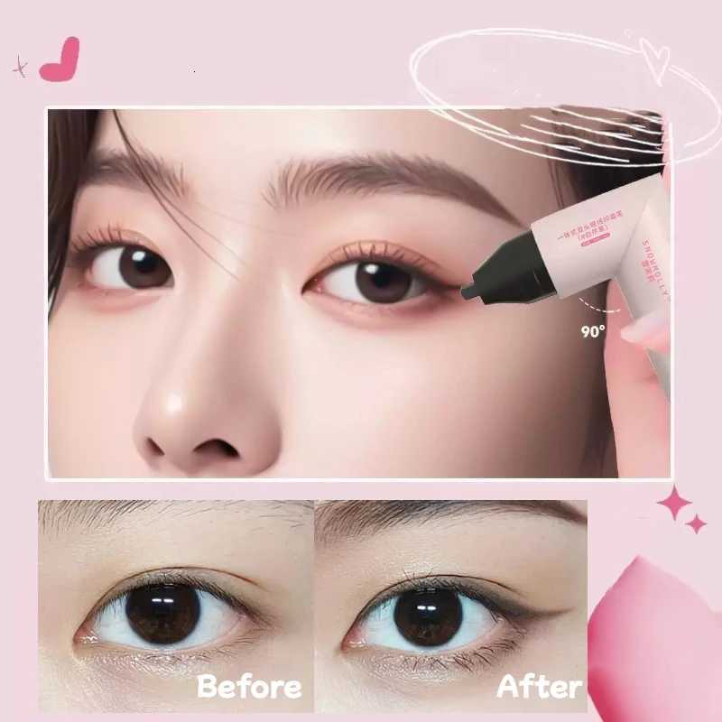 Black Brown Liquid Eyeliner Stamp DIY Triangle Eye Liner Extension Stamps Waterproof Long Lasting Fast Dry Eyes Makeup TemplateL251024