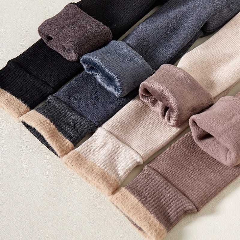 2024 Autumn Winter Baby Girls Pant Baby Cotton Warm Leggings Childrens Velvet Pants Solid Trousers Kids Clothes Korean StyleT251024