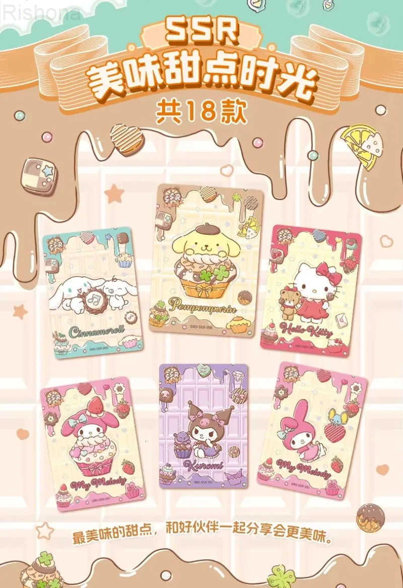 Sanrio Genuine Card Family Coolomi Life Diary HelloKitTY Series Pink Cute Anime Collection Cards Toys Gifts H251202