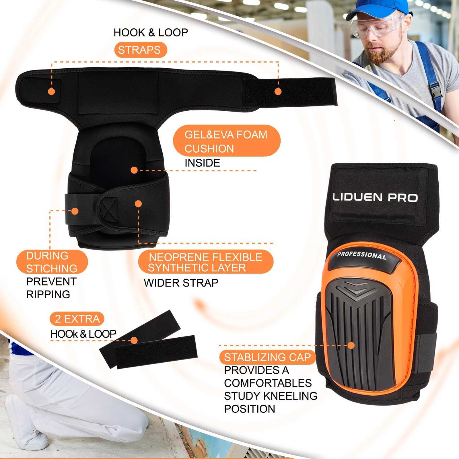 Knee Pads for WorkGardening and Construction with NonSlip Heavt Duty CapThick Foam PaddingGel CushionW251024