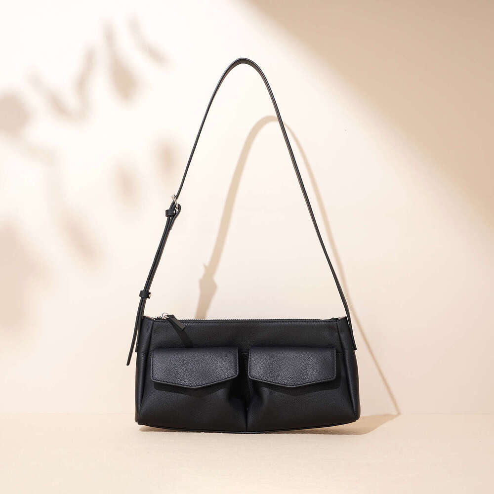 Luxury bag New Niche Shoulder High end First Layer Genuine Leather Small Fashion Versatile Casual Commuter Crossbody Bag
