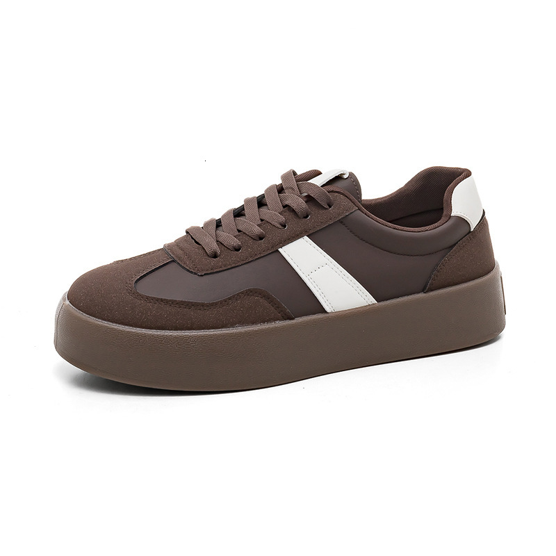 design Casual Shoes Pu Leather 3.5cm Thick Sole Sneakers for Men and Women with box free shipping