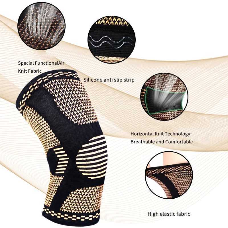 Copper Knee Brace for Arthritis PainCopper Knee Sleeve for Knee Pain Compression Sleeve for Sports Workout Knee Pain ReliefW251024