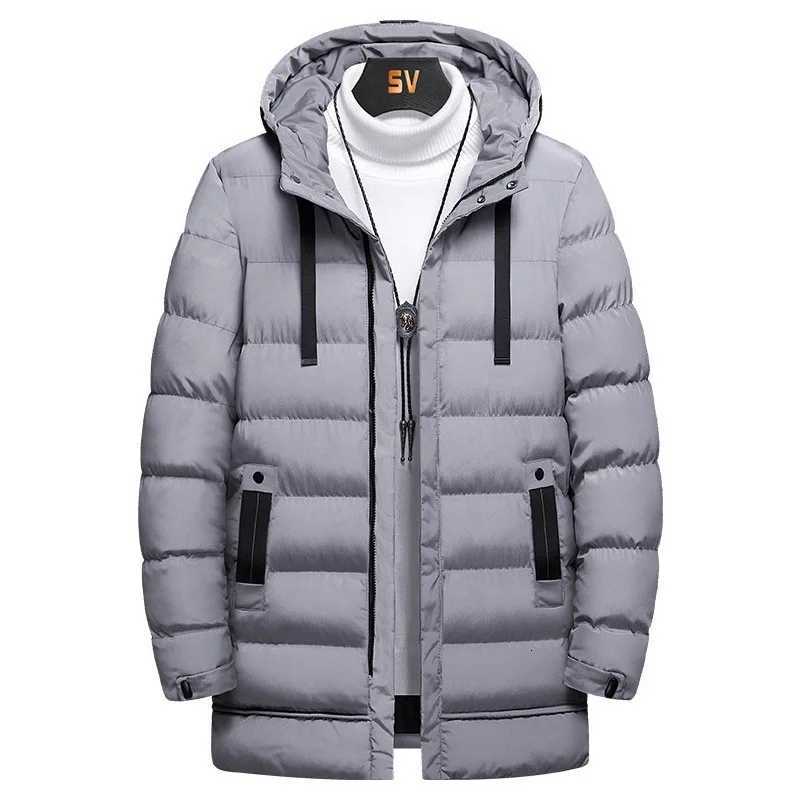 Mens Long Windbreaker Men Thick Warm CoatsWinter Outerwear Male Thick Big Size Parkas Casual Warm Cotton Padded Thermal Jacket Z251024