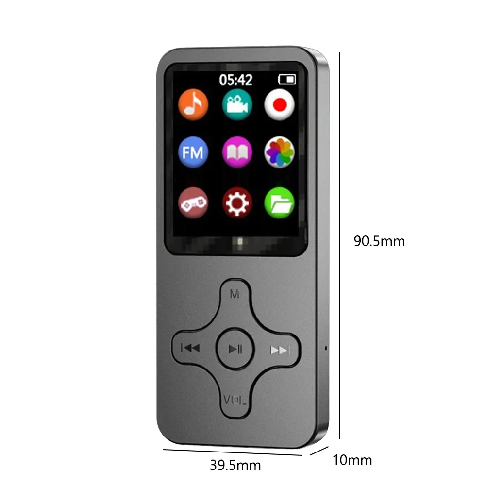 hot new Mini MP3 MP4 Player 1.8 inch LCD Screen Bluetooth Speaker HiFi Music Player Portable Walkman with FM Radio Recording Pen E-book