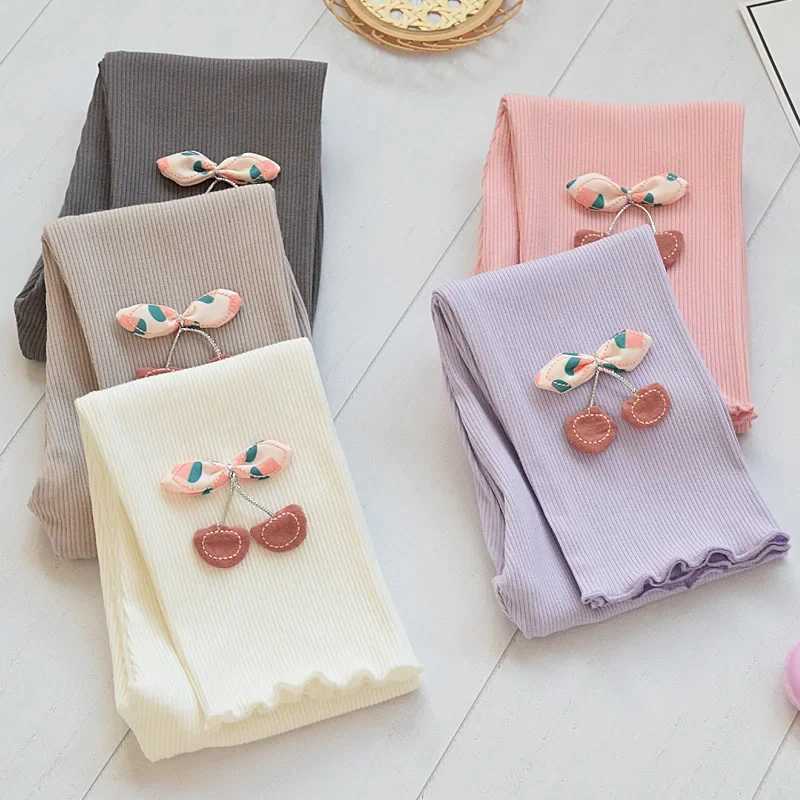 Kids Leggings Cherry Decoration Kids Leggings for Girls 2 To 7 Years Kids Pants Clothes Girls Children Leggings GirlsT251024