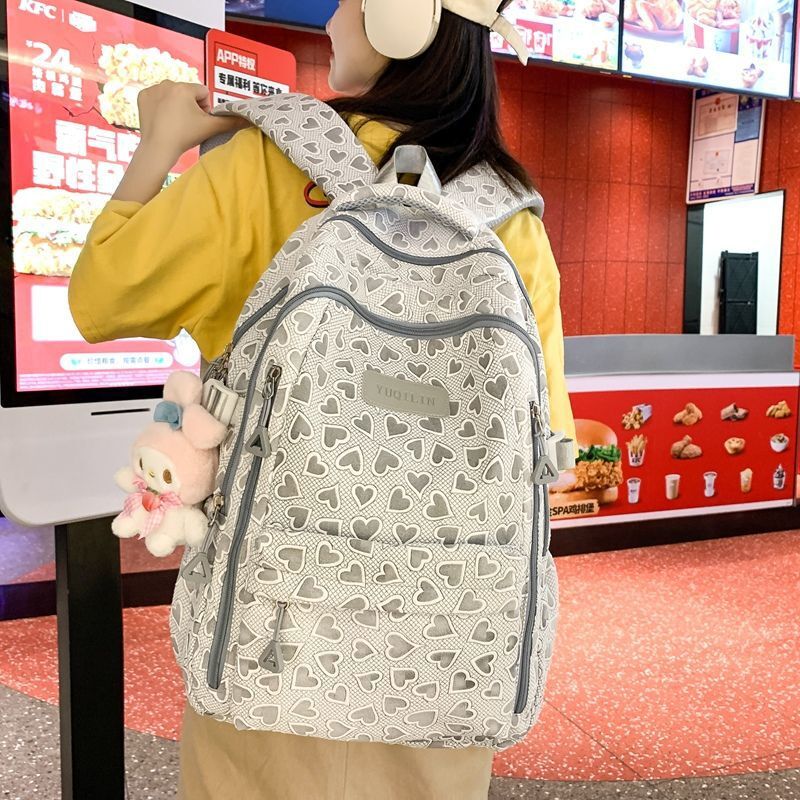 New designer girls' backpacks, fashionable and cute backpacks for middle school students, backpacks for grades three to six in primary school