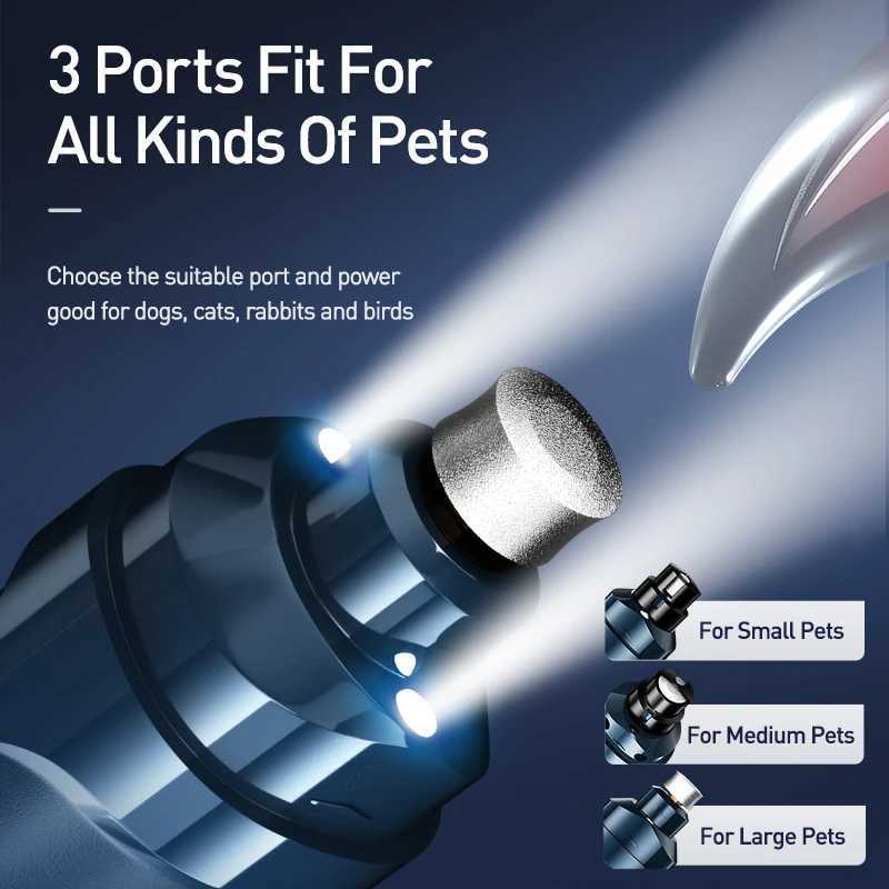 ROJECO N30 Electric Dog Nail Clippers For Dog Nail Grinder Rechargeable Professional Pet Clipper For Cat Claws Cutter Grooming Z202510241