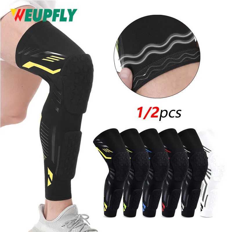 12PCS Knee Braces Crashproof Knee Calf Pads Thigh Compression Leg Sleeves Protection for Youth Adults Football RunningW251024