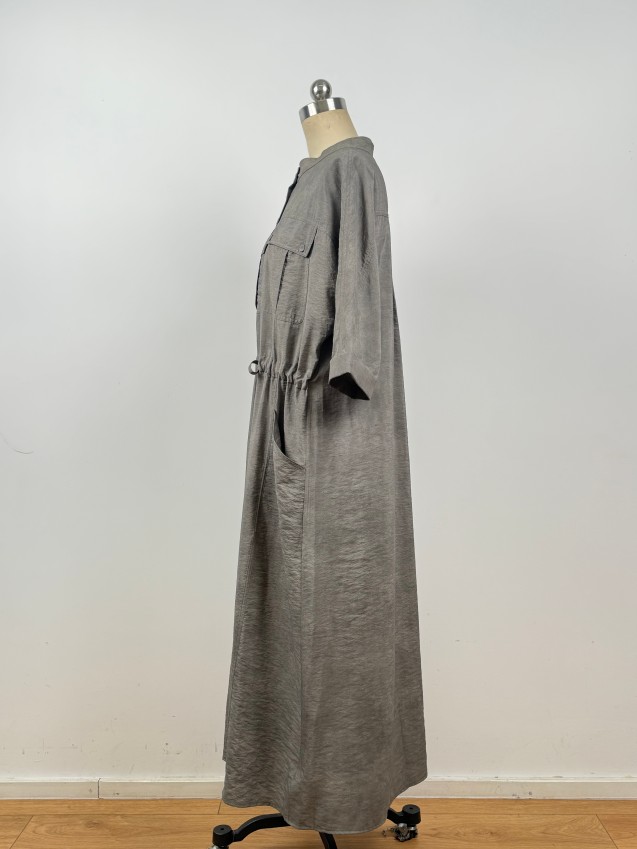 Simple, Sophisticated, and Elegant Light Luxury Silk Machine-Washable Workwear Dress JYL51014