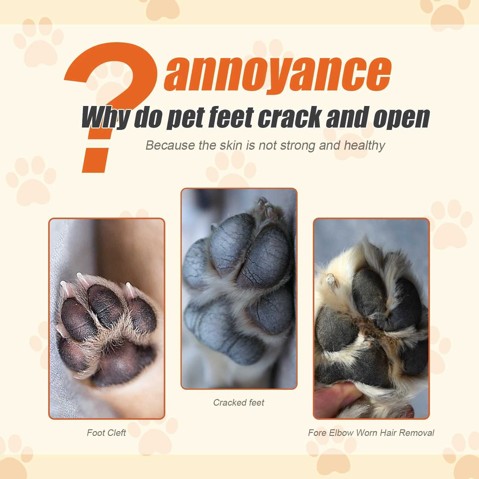 50g Cat Dog Paw Care Cream Pet Crack Feet Repair Nose Protector Natural Moisturizing Cat Dog Paw Protective Winter Care Supplies Z20251024