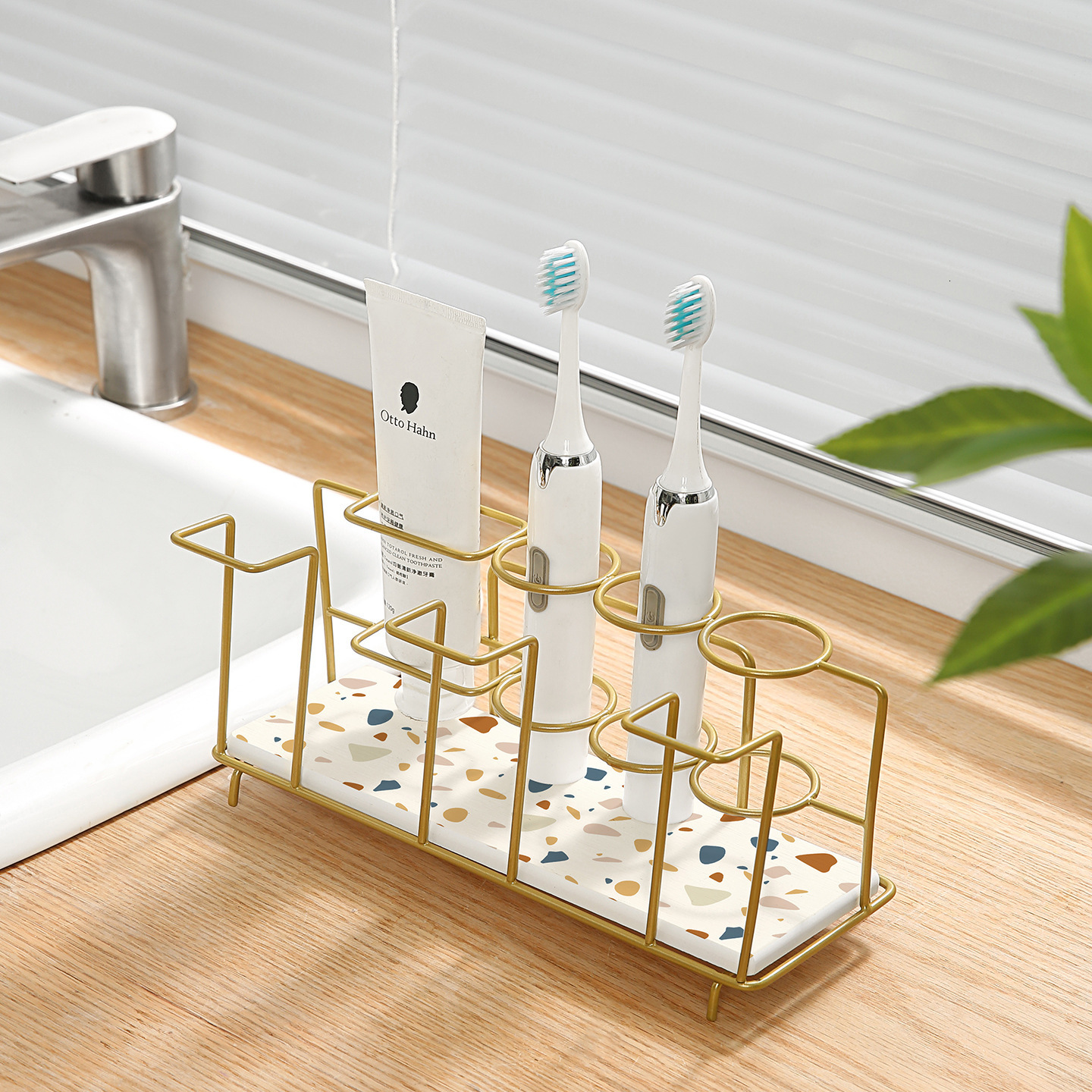 Diatomite Toothbrush Holder Storage Rack Shower Bathroom Corner Shelf Water Absorbent Toothpaste Toilet Diatomaceous Earth Stone 210322