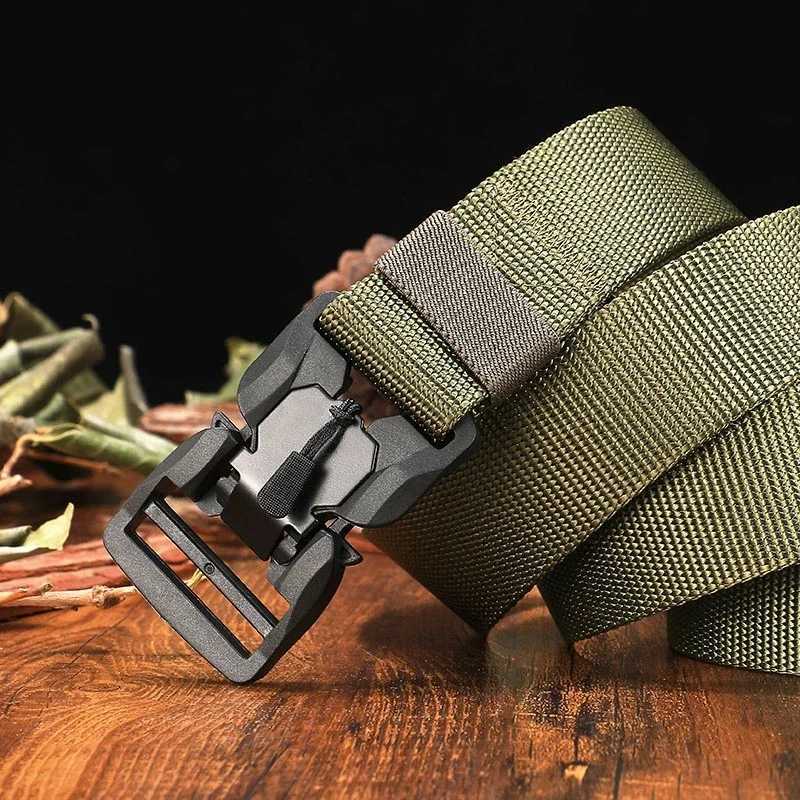 New Mens 125cm Buckle Belt Nylon Braided Lightweight Breathable Daily Commuter Mens Belt men fashion Belts W251024