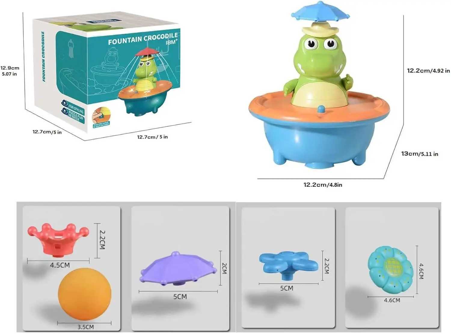 Crocodile Spray Water Toy with LED Floating Wind Up New Born Baby Bathtub Water fun Toys Preschool Toddler giftbathroom J251023