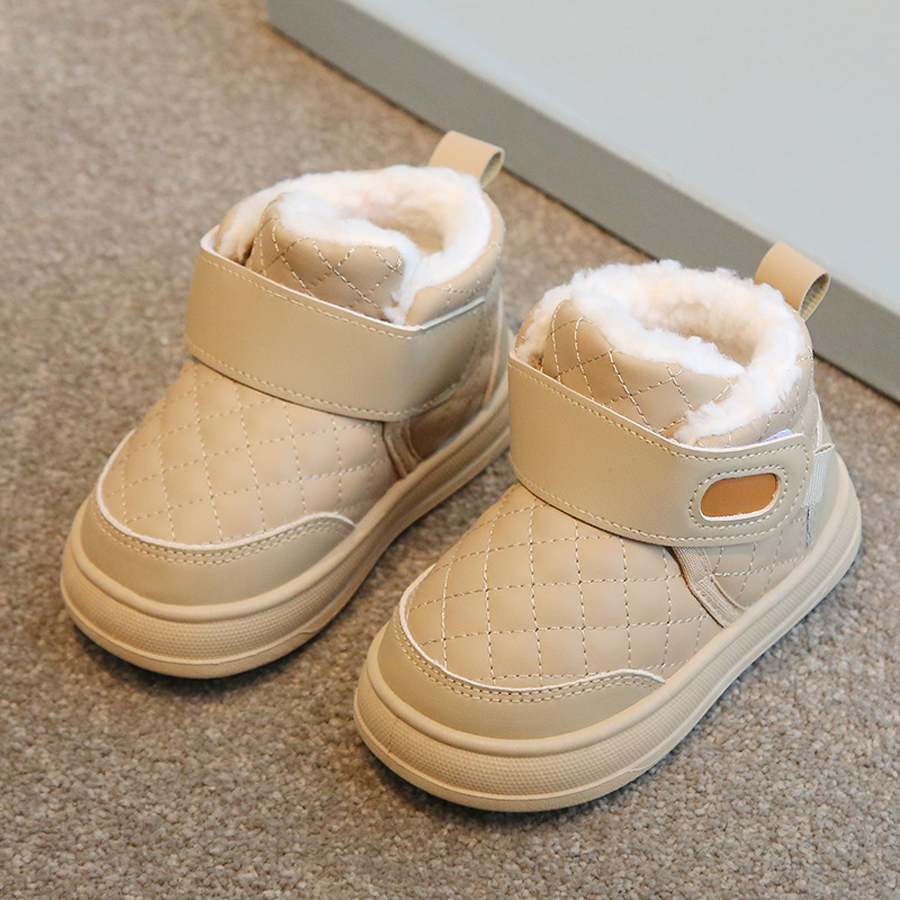 Toddler Snow Boots Children Outdoor Boots Kids Warm Plush Boots Shoes Kidszworld Non-slip Boys Girls Winter Shoes Boots Size US5.5-US1Y K1155