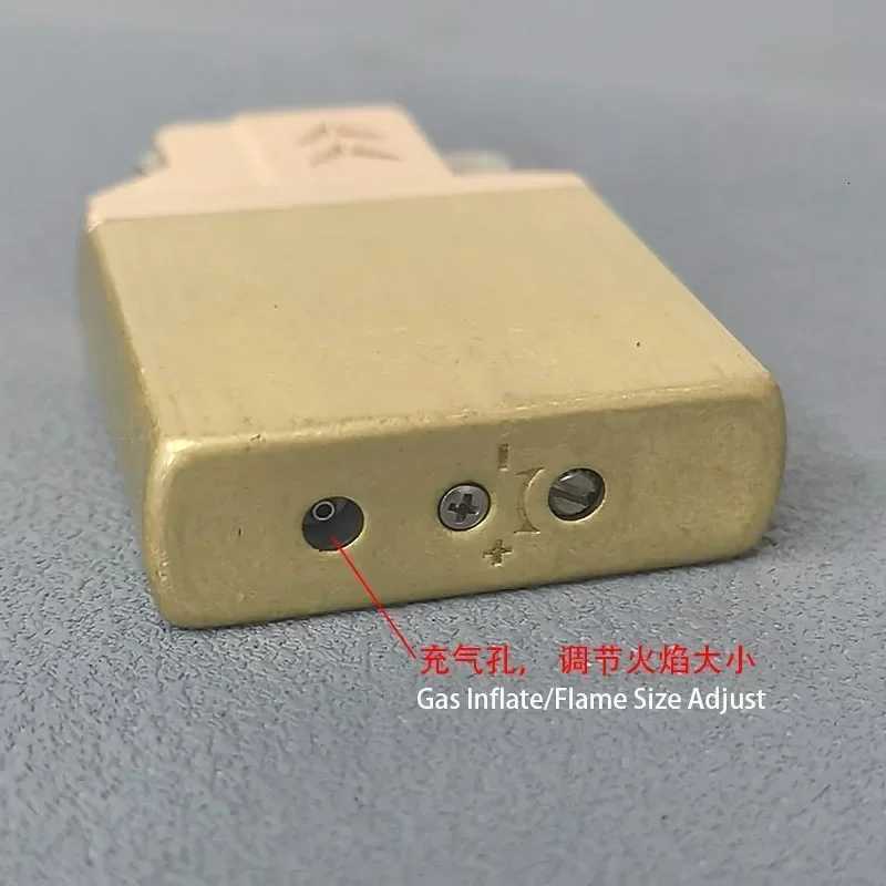 Chief Double Fire Switch Butane Lighter Brass Windproof Movement Gas Inflate Inner Insert Conventional ZP Replace Accessories D251024 W260202