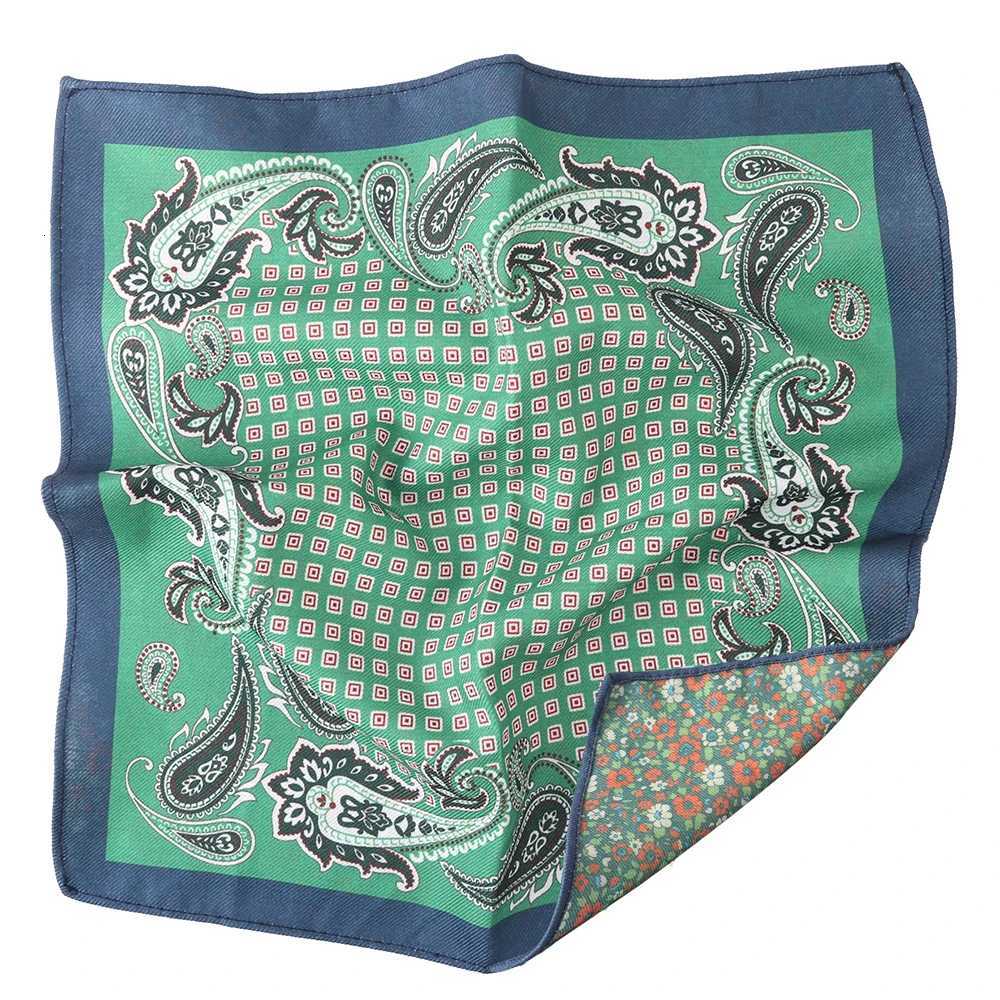 Tailor Smith Polter Doublesided printing Paisley Handkerchief Fashion Men Pocket Hanky Wedding Busin Party Pocket Square Y251024