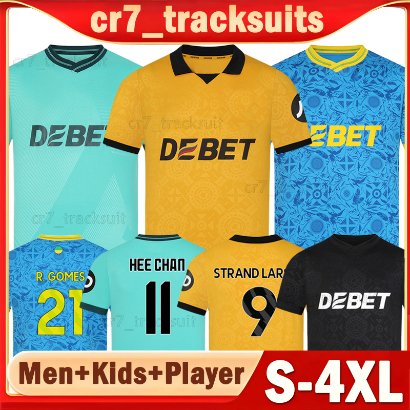 XXXL 4XL 25 26 Wolves Soccer Jerseys STRAND LARSEN R.GOMES HEE CHAN TOLU J.ARIAS 2025 2026 Wolver Football Shirts MUNETSI Goalkeeper JOHNSTONE JOSE SA kids kits sets