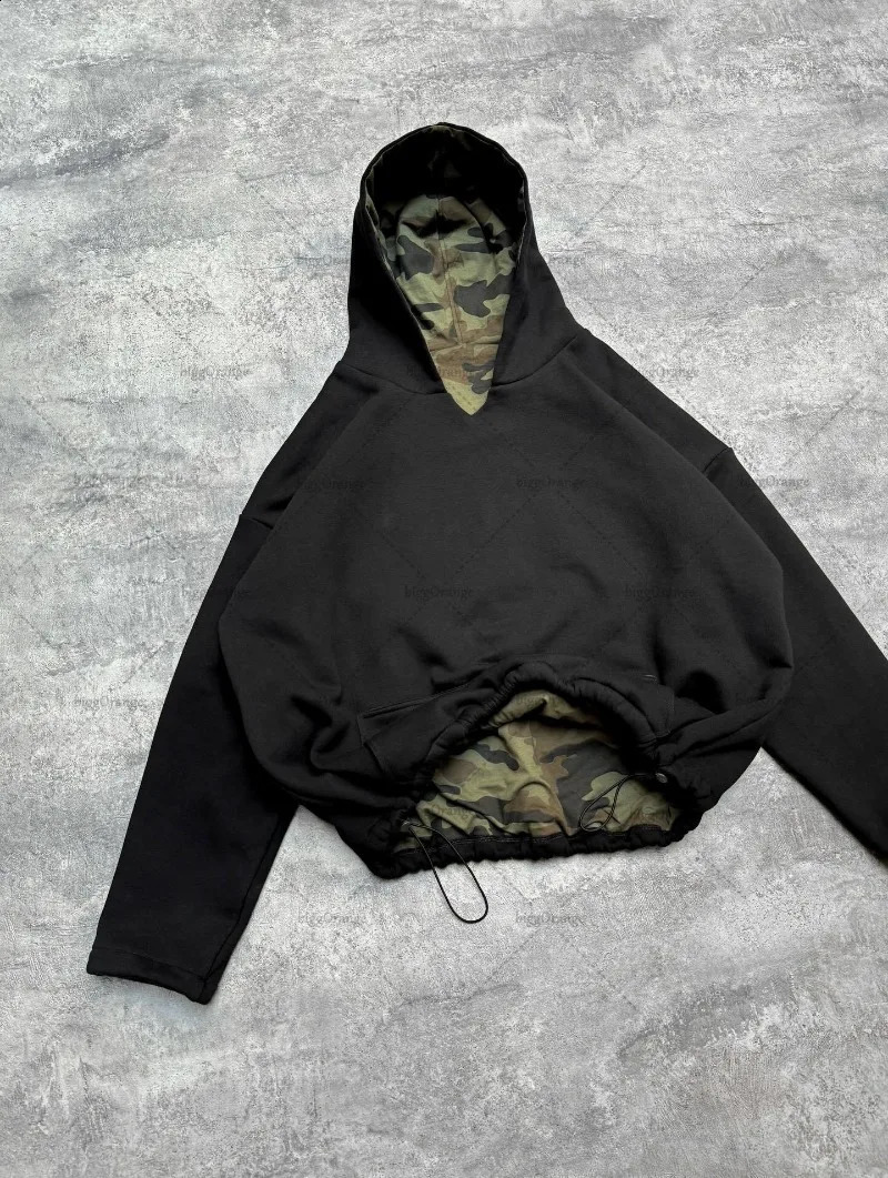 Harajuku Vintage Letter Print Street Loose Sweatshirt Women Y2K 2025 Hip Hop Camouflage Rock Casual Fashion Oversized Hoodie Men 251018