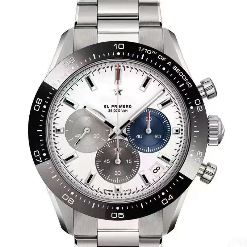 New mens watch fashion high quality watch five-star EL prmero design watch quartz movement cloth bag men watch luxury designer ZENTH6 pin watches