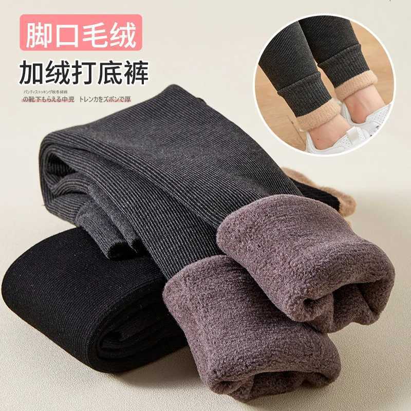 Girls Leggings 2022 Winter Pants for Kids Plus Velvet Teenager Leggins Warm Children Tights Thicken Panty Clothes 112yearsT251024