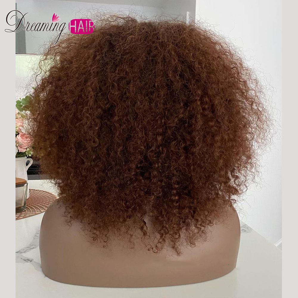 Natural Looking Black Woman's Synthetic Curly Pixie Wig Mongolian-Inspired Design & Soft Texture