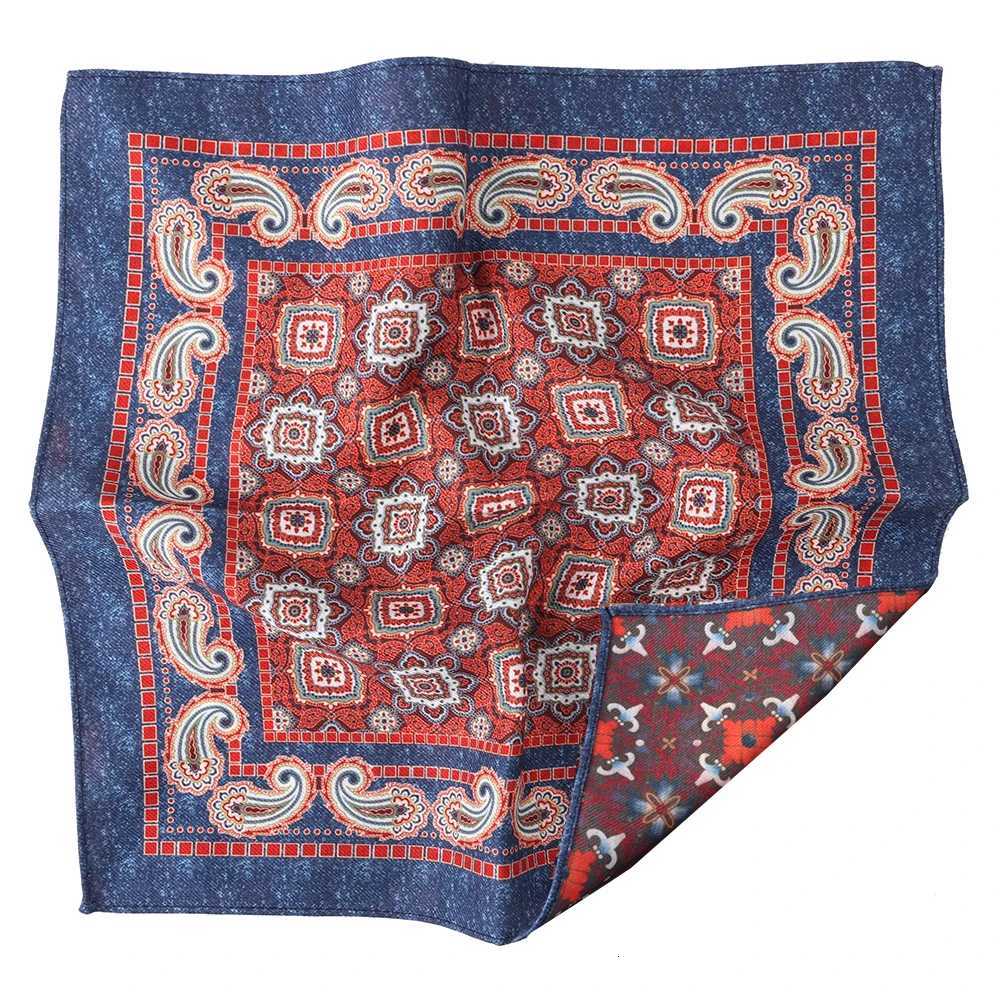 Tailor Smith Polter Doublesided printing Paisley Handkerchief Fashion Men Pocket Hanky Wedding Busin Party Pocket Square Y251024