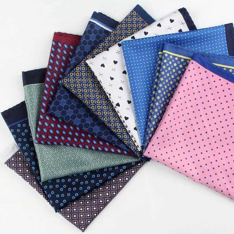 34cm Pocket Square for Men Wen ral Print Suits Hanky Mens Handkerchiefs Suit Square Handkerchief Towels Scarves Y251024