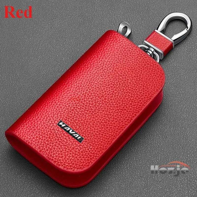 Car Leather Key Case Zipper Key Cover for HAVAL H6 HEV2 PHEV19 PHEV34 GT H5 H2 DARGO M6 Plus Jolion Pro H7 3rd Gen H6 H9 2025 Z251023