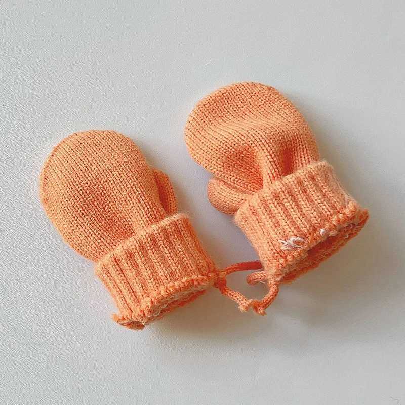 Wool Baby Winter Gloves Candy Color Halter Kids Mittens for Children Girls Boys Accessories Warm Knitted Kids Gloves 14Y Y251024