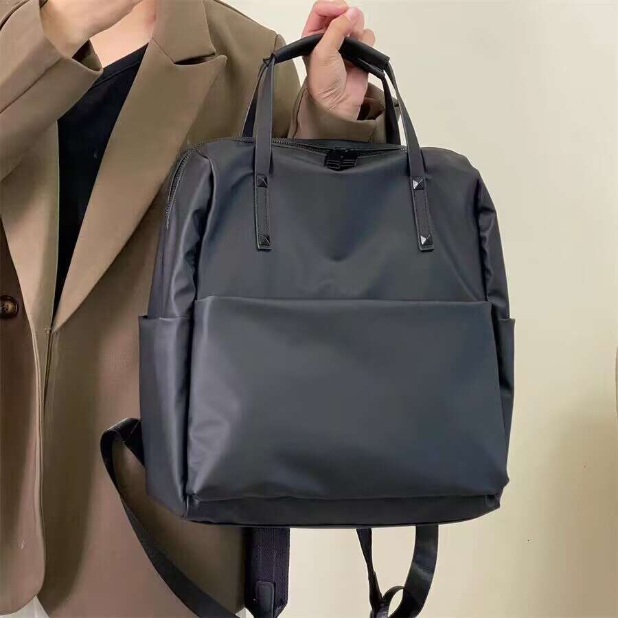 Waterproof Nylon New Trendy Travel Backpack Fashion Versatile Handheld Lightweight Commuter School Bag For Women High Quality
